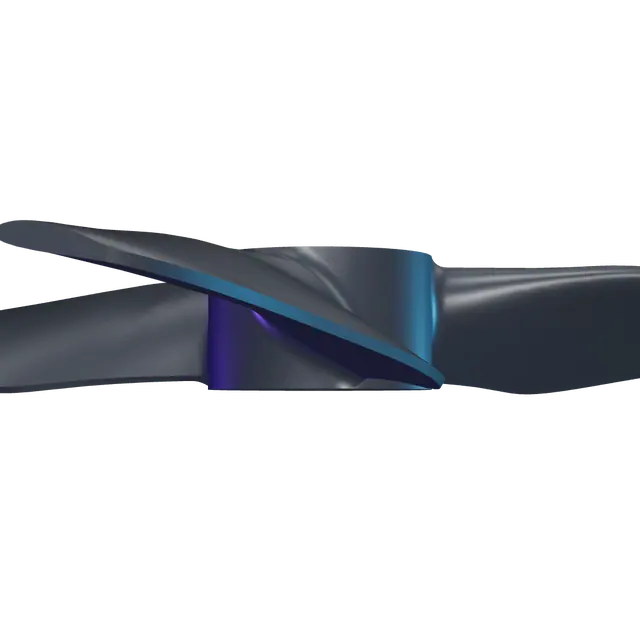Hélice Propcera 22 Endurance, rendu 3D